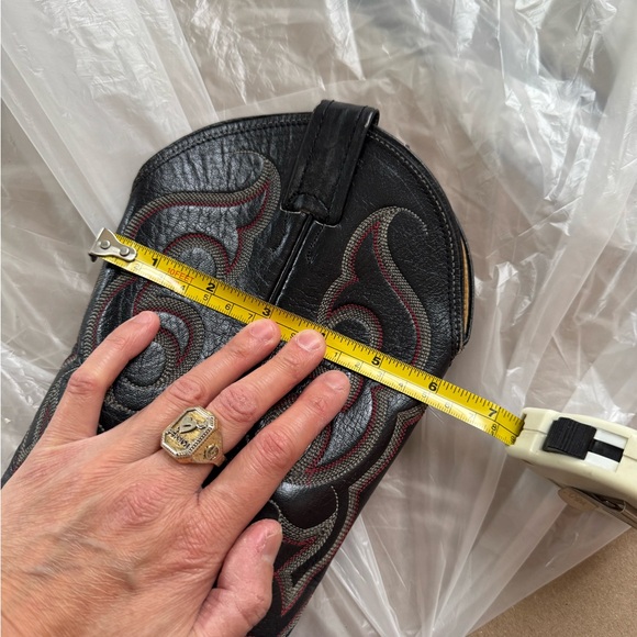 VINTAGE NOCONA RED SNAKESKIN COWBOY BOOTS - Picture 16 of 16